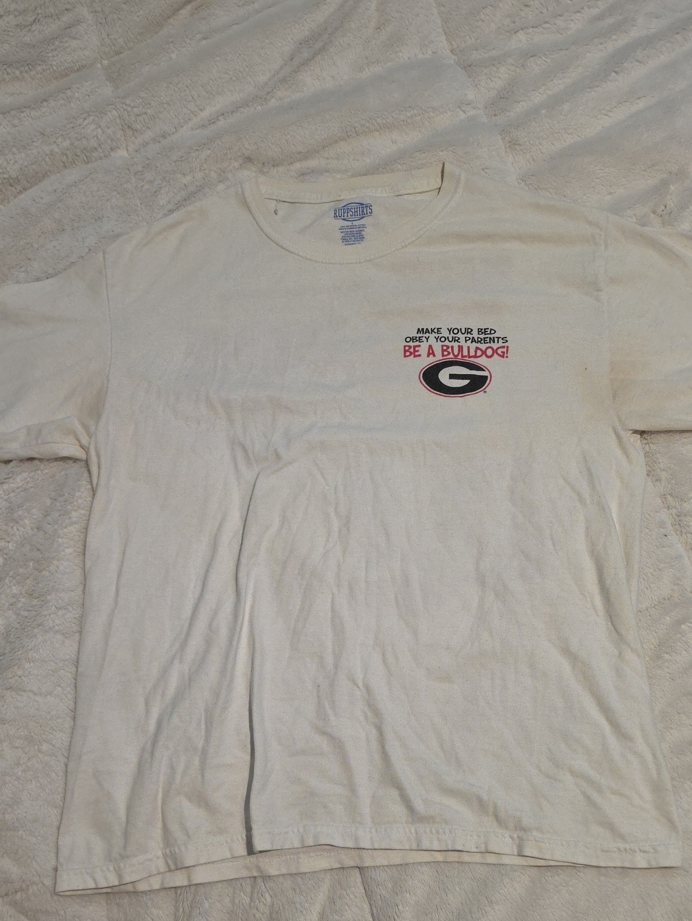 Georgia Bulldogs White Graphic T-Shirt
